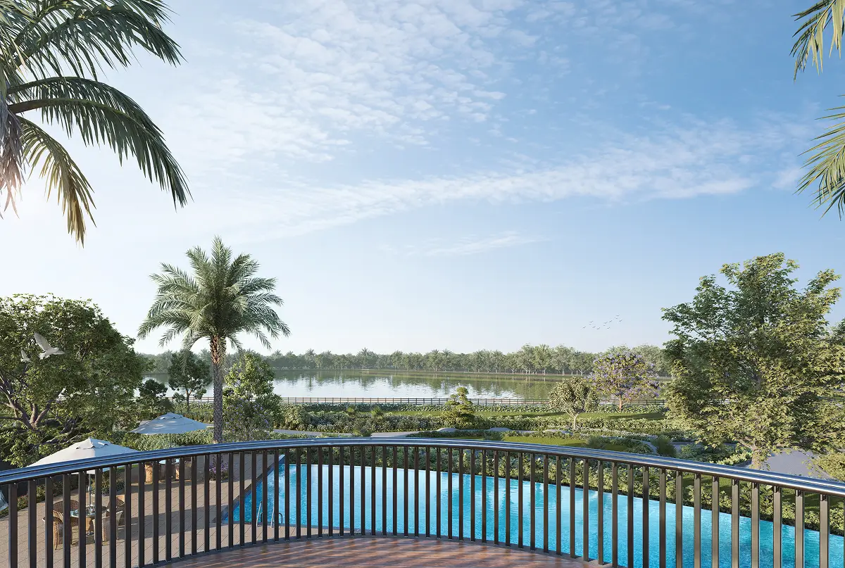 Pool lake panorama